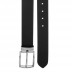 Men's Genuine leather pin buckle belt- Black